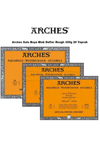 Arches Sulu Boya Blok Defter Rough 300g 20 Yaprak