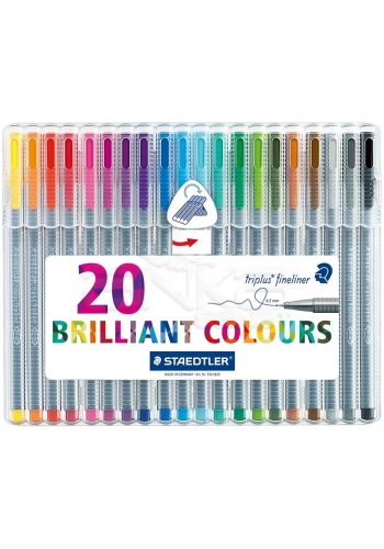 Staedtler Triplus Fineliner İnce Uçlu Keçeli Kalem 0.3mm 20li