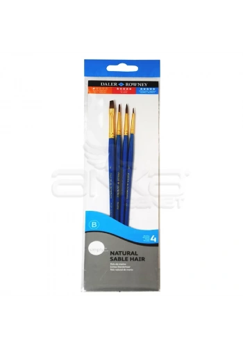 Daler Rowney Simply Natural Hair 4lü Fırça Seti Kod:401