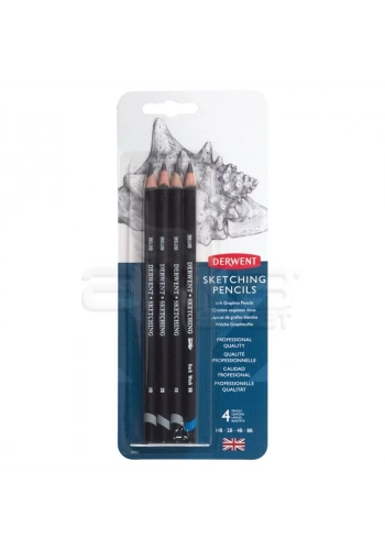 Derwent Sketching Eskiz Kalemi Soft 4lü Set 39003
