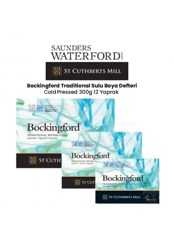 Bockingford Traditional Sulu Boya Defteri Cold Pressed 300g 12 Yaprak