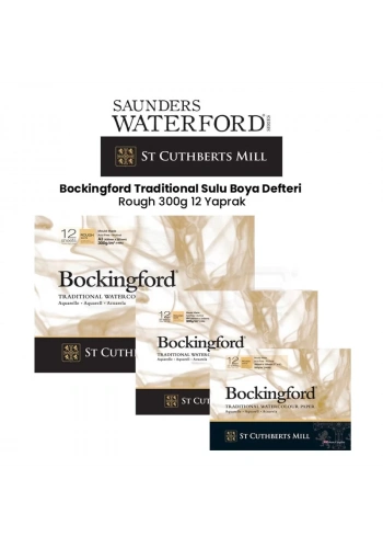Bockingford Traditional Sulu Boya Defteri Rough 300g 12 Yaprak