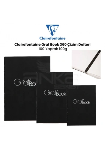 Clairefontaine Graf Book 360 Çizim Defteri 100 Yaprak 100g