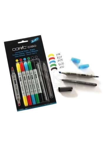 Copic Ciao Marker 5+1 Set Brights