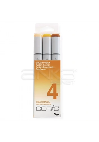 Copic Sketch Marker Color Fusion 3lü Set 4