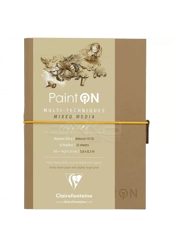 Clairefontaine Paint On Mixed Media Naturel Blok A5 250g 32 Yaprak