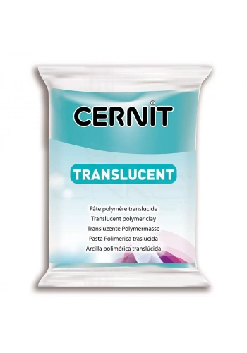 Cernit Translucent (Transparan) Polimer Kil 56g 280 Turquoise Blue