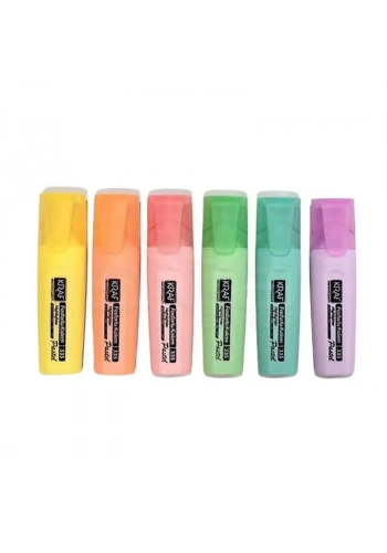 Kraf Fosforlu Kalem Pastel Tonlar 6lı Kod:335