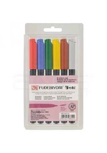 Zig Fudebiyori Brush Pen 6lı