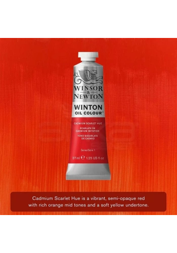 Winsor & Newton Winton Yağlı Boya 37ml 107 Cadmium Scarlet Hue