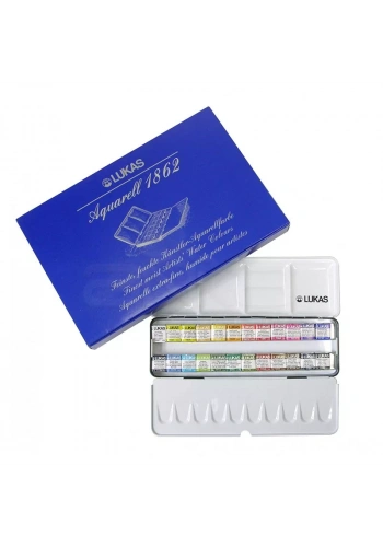 Lukas Aquarell 1862 Artist Sulu Boya Metal Kutu 24lü 6723