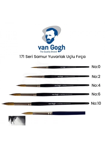 Van Gogh 171 Seri Samur Yuvarlak Uçlu Fırça