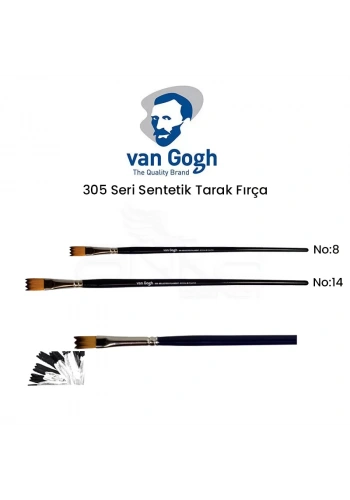 Van Gogh 305 Seri Sentetik Tarak Fırça