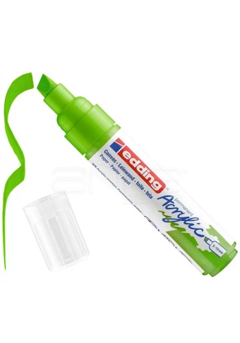 Edding 5000 Akrilik Marker Kalem 5-10mm Kesik Uç 927 Sarı Yeşil