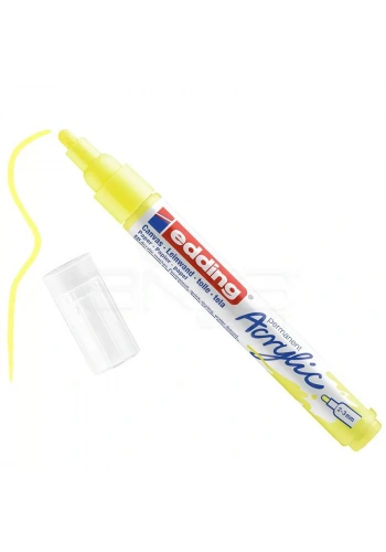 Edding 5100 Akrilik Marker Kalem 2-3mm Yuvarlak Uç 065 Fosforlu Sarı