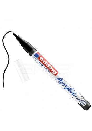 Edding 5300 Akrilik Marker Kalem 1-2mm Yuvarlak Uç 901 Siyah