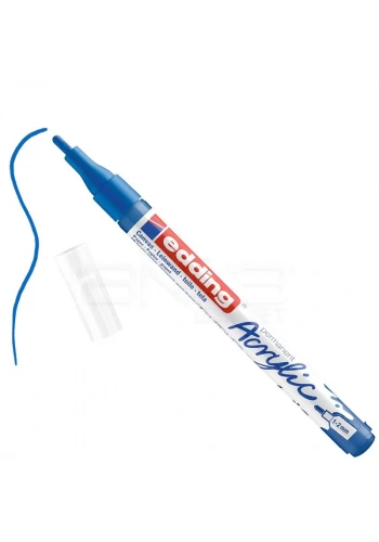 Edding 5300 Akrilik Marker Kalem 1-2mm Yuvarlak Uç 903 Anzer Mavi