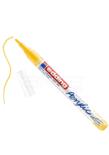 Edding 5300 Akrilik Marker Kalem 1-2mm Yuvarlak Uç 905 Trafik Sarı