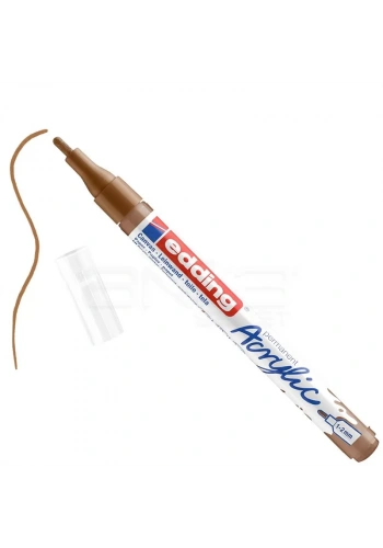 Edding 5300 Akrilik Marker Kalem 1-2mm Yuvarlak Uç 919 Fındık Kahvesi