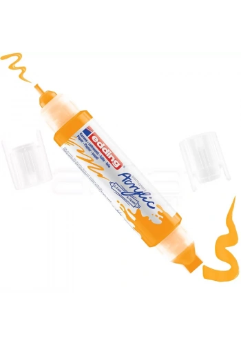 Edding 5400 Akrilik Marker Kalem Çift Uçlu 3D Double Liner 906 Güneş Sarısı