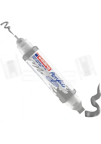 Edding 5400 Akrilik Marker Kalem Çift Uçlu 3D Double Liner 923 Gümüş