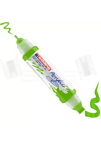 Edding 5400 Akrilik Marker Kalem Çift Uçlu 3D Double Liner 927 Sarı Yeşil