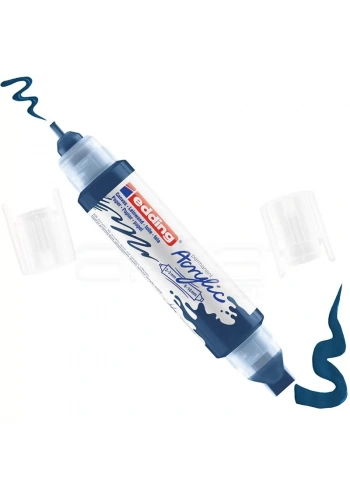 Edding 5400 Akrilik Marker Kalem Çift Uçlu 3D Double Liner 933 Gece Mavisi