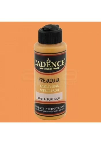 Cadence Premium Akrilik Boya 120ml 0858 A. Turuncu