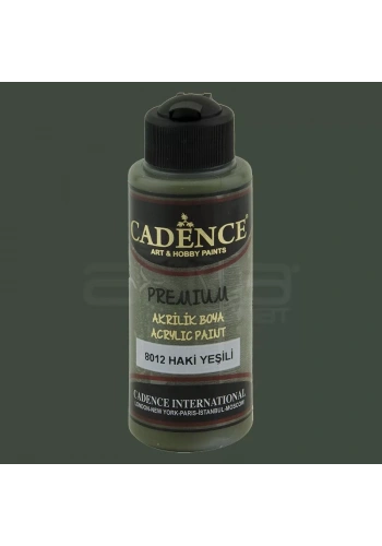 Cadence Premium Akrilik Boya 120ml 8012 Haki Yeşili