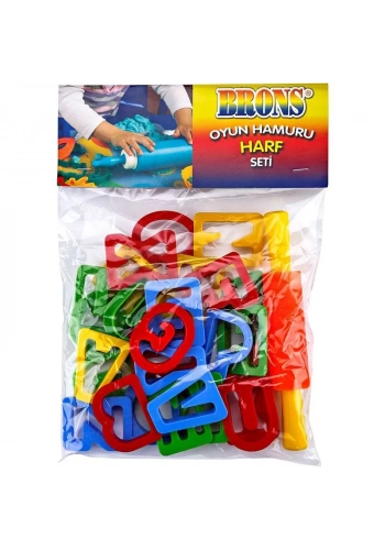 Brons Oyun Hamuru Kalıp Seti Harfler BR-473
