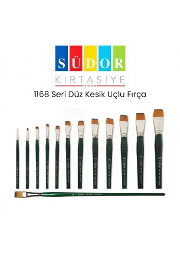 Südor 1168 Seri Düz Kesik Uçlu Fırça