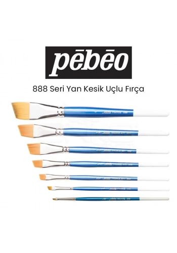 Pebeo 888 Seri Yan Kesik Uçlu Fırça