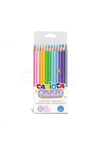Carioca Kuru Boya Kalemi 3.3mm Pastel Renkler 12li 43034
