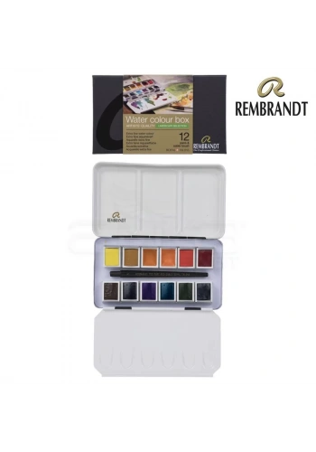 Rembrandt Sulu Boya Seti 12 Renk + Fırça Landscape Selection