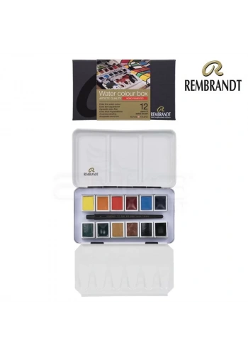 Rembrandt Sulu Boya Seti 12 Renk + Fırça Mono Pigmented
