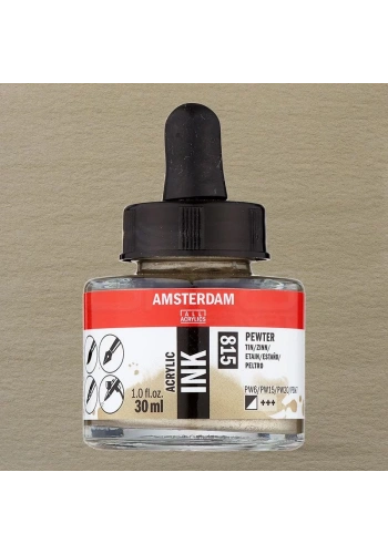 Talens Amsterdam Acrylic Ink 30ml 815 Pewter