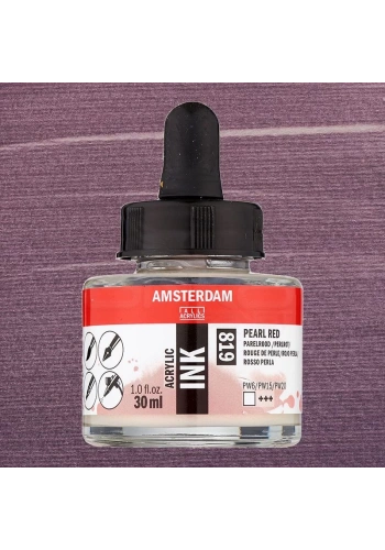 Talens Amsterdam Acrylic Ink 30ml 819 Pearl Red