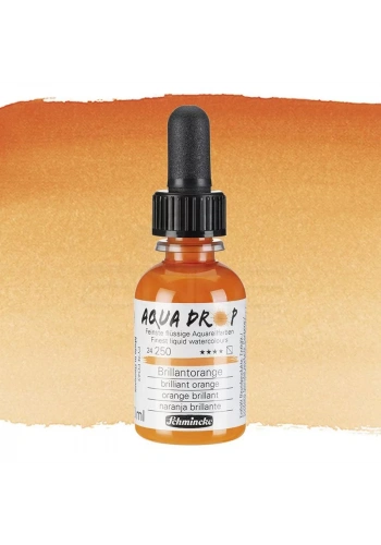 Schmincke Aqua Drop Sıvı Sulu Boya 30ml 250 Brilliant Orange