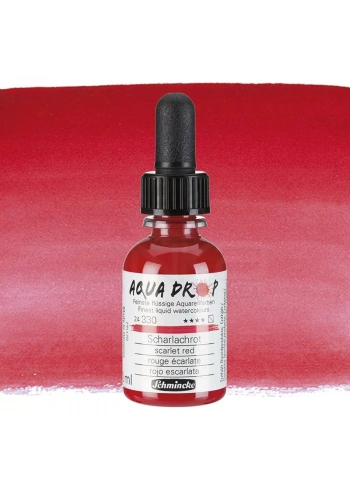 Schmincke Aqua Drop Sıvı Sulu Boya 30ml 330 Scarlet Red