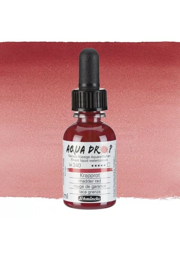 Schmincke Aqua Drop Sıvı Sulu Boya 30ml 340 Madder Red