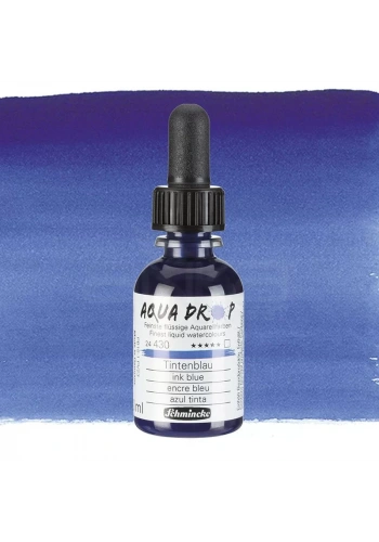 Schmincke Aqua Drop Sıvı Sulu Boya 30ml 430 Ink Blue