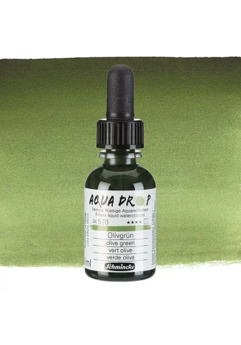 Schmincke Aqua Drop Sıvı Sulu Boya 30ml 570 Olive Green