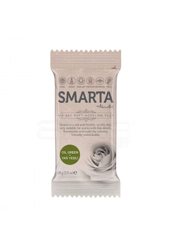 Smarta Hava ile Kuruyan Modelleme Hamuru 100g Yağ Yeşili