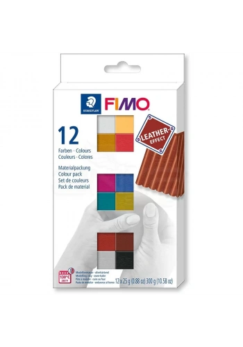 Fimo Leather Effect Polimer Kil Seti 12 Parça 8013 C12-2