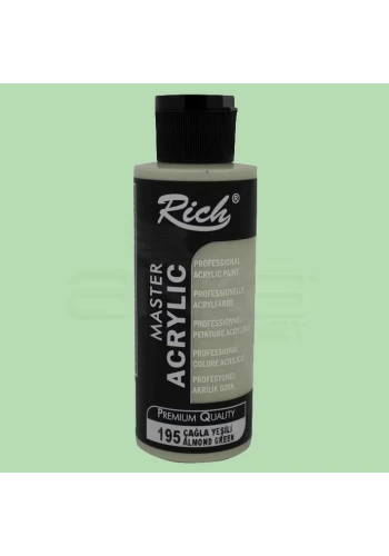 Rich Master Akrilik Boya 120ml 195 Çağla Yeşili
