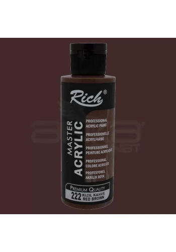 Rich Master Akrilik Boya 120ml 222 Kızıl Kahve
