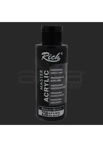 Rich Master Akrilik Boya 120ml 230 Siyah