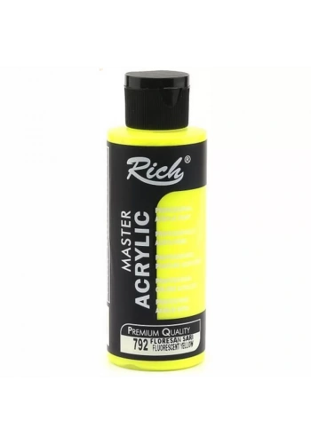 Rich Master Akrilik Boya 120ml 792 Fosforlu Sarı