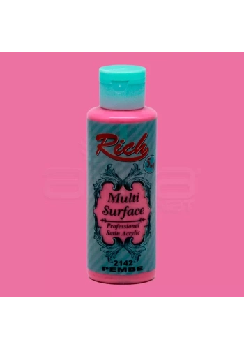Rich Multi Surface Akrilik Boya 120ml 2142 Pembe