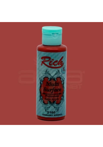 Rich Multi Surface Akrilik Boya 120ml 2160 Osmanlı Kırmızı